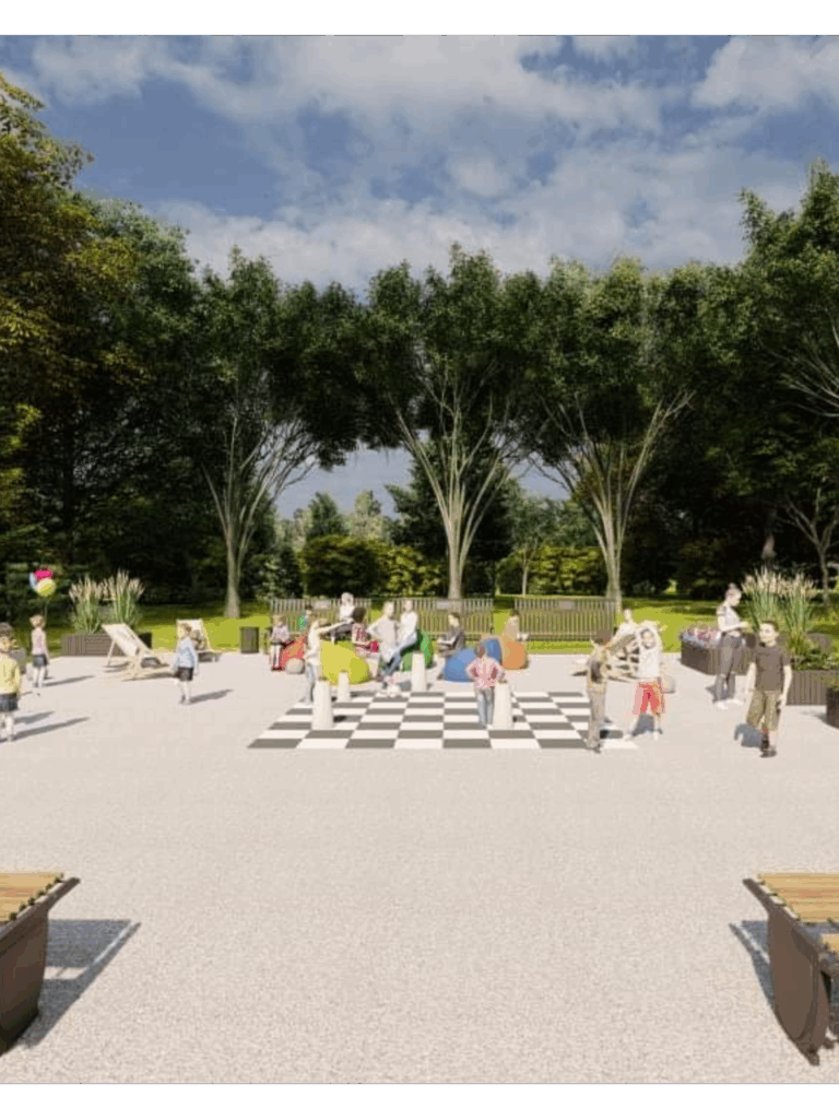 Projekt placu rekreacyjnego przy szpitalu neuropsychiatrycznym w Lublinie – MiZart Design