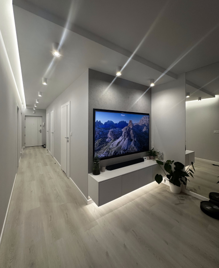 Projekt wnętrza glamour – realizacja MiZart Design w Lublinie