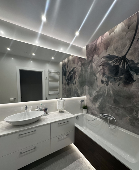 Projekt wnętrza glamour – realizacja MiZart Design w Lublinie