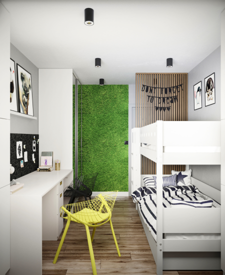 Nowoczesny pokój – projekt MiZart Design w Lublinie