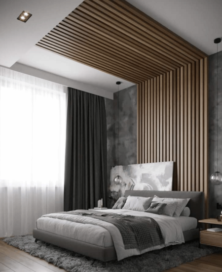 Realizacja sypialni z projektu LOFT